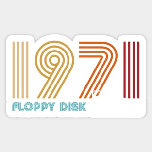 Floppy Disk 1971 Sticker